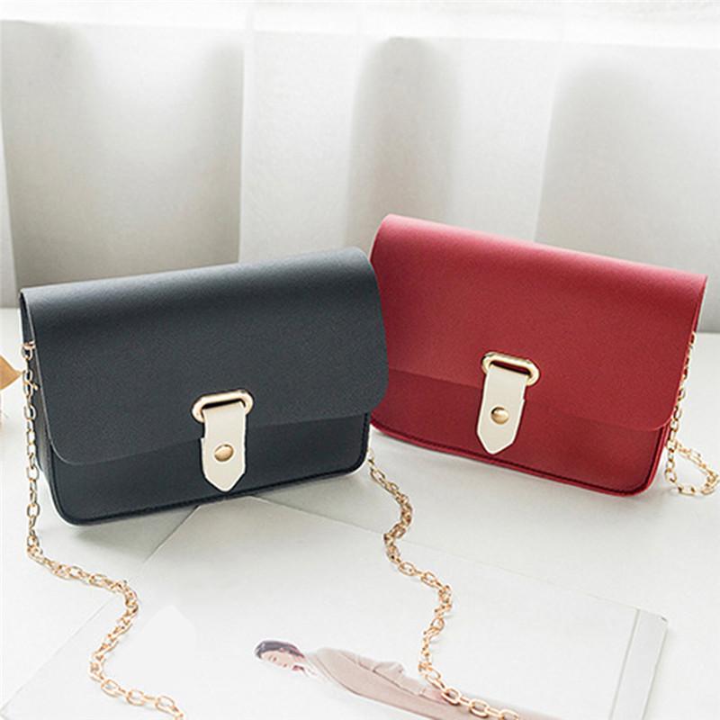 PU Leather Small Shoulder Messenger Bags For Women 2020 Chain Buckle Lock Crossbody Bag Female Travel Mini Bags, Black
PU Leather Small Shoulder Messenger Bags For Women 2020 Chain Buckle Lock Crossbody Bag Female Travel Mini Bags, Black