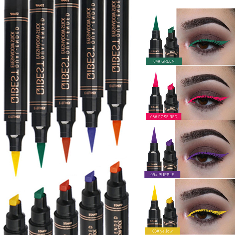 12 Color Eyeliner Stamp Pencil Waterproof Long-lasting Natural Eye Liner Matte Liquid Black Red Purple Green Seal Eyes Makeup, Customize
12 Color Eyeliner Stamp Pencil Waterproof Long-lasting Natural Eye Liner Matte Liquid Black Red Purple Green Seal Eyes Makeup, Customize