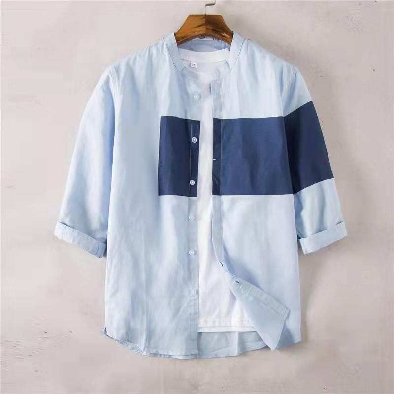 Men's Casual Shirts Men Shirt Japanese Style Print Summer Pattern Stitching Streetwear Long Sleeve Button Harajuku Blouse Chemise Homme Tops, White;black
Men's Casual Shirts Men Shirt Japanese Style Print Summer Pattern Stitching Streetwear Long Sleeve Button Harajuku Blouse Chemise Homme Tops, White;black