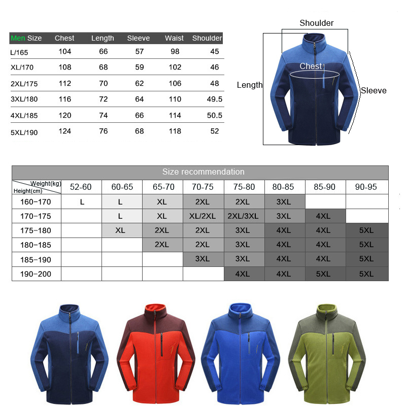 THE ARCTIC LIGHT Outdoor Hiking Thicken Fleece Liner Jacket Man Autumn Winter Polar Thermal Coats Cashmere Cardigan High Quality 201114