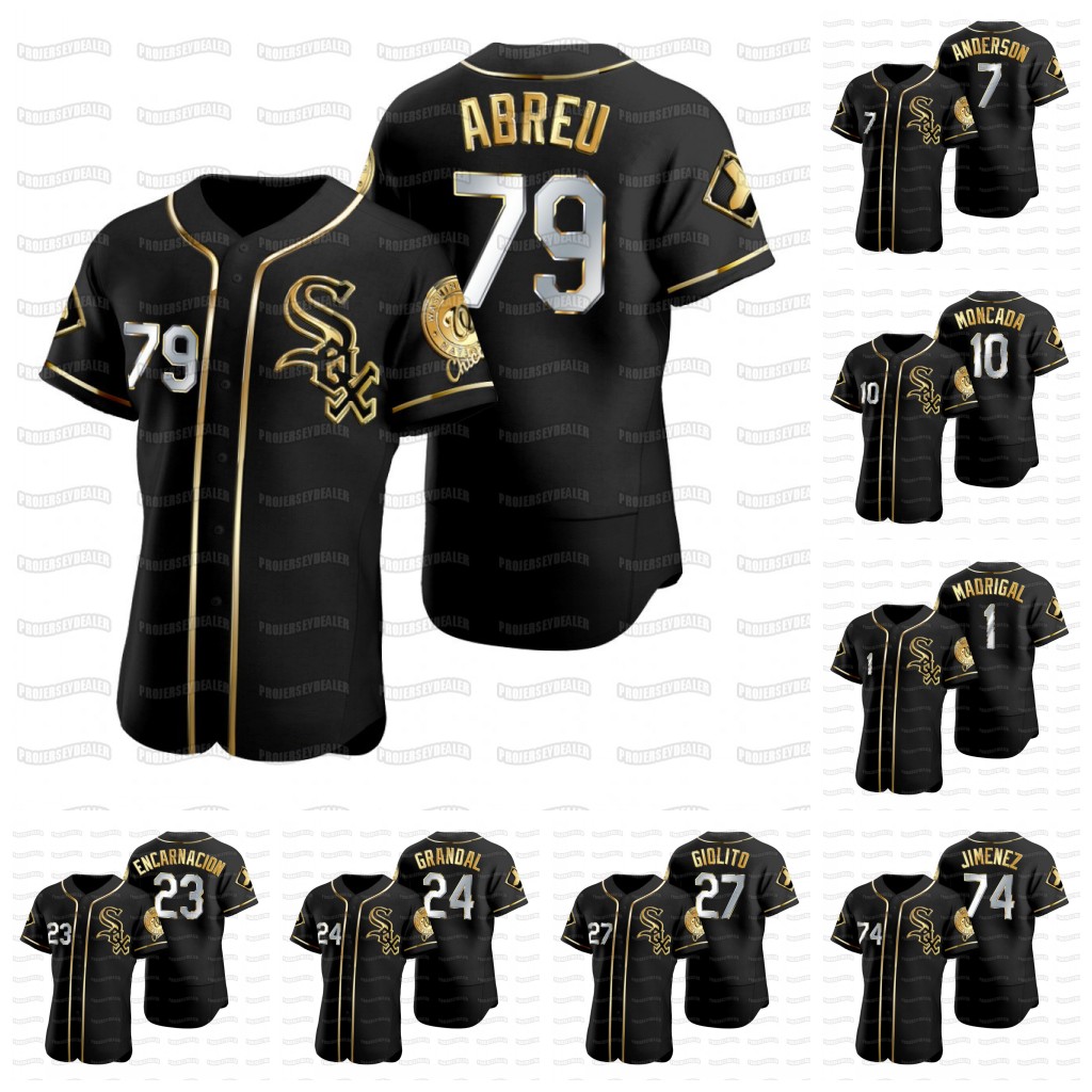 Yasmani Grandal 2020 Black Golden Edition Jose Abreu Eloy Jimenez Yoan Moncada Tim Anderson Giolito Davidson Yolmer Sanchez Frazier Jersey, Blue;black
Yasmani Grandal 2020 Black Golden Edition Jose Abreu Eloy Jimenez Yoan Moncada Tim Anderson Giolito Davidson Yolmer Sanchez Frazier Jersey, Blue;black