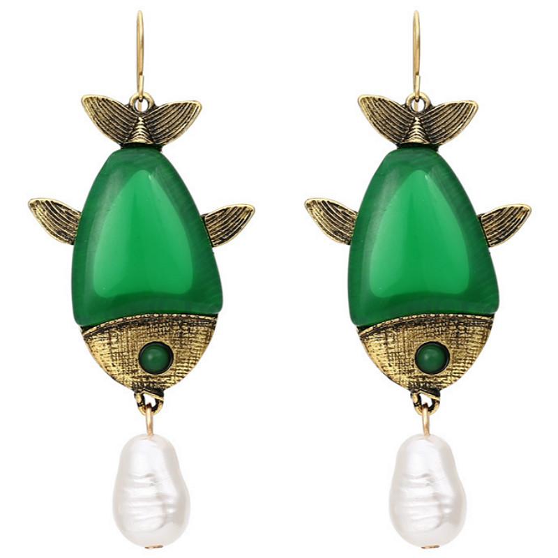 Vintage Personality Fish-shaped Earrings for Woman Party Casual 2020 New Fashion Sweet Simulated Pearl Earrings
Vintage Personality Fish-shaped Earrings for Woman Party Casual 2020 New Fashion Sweet Simulated Pearl Earrings