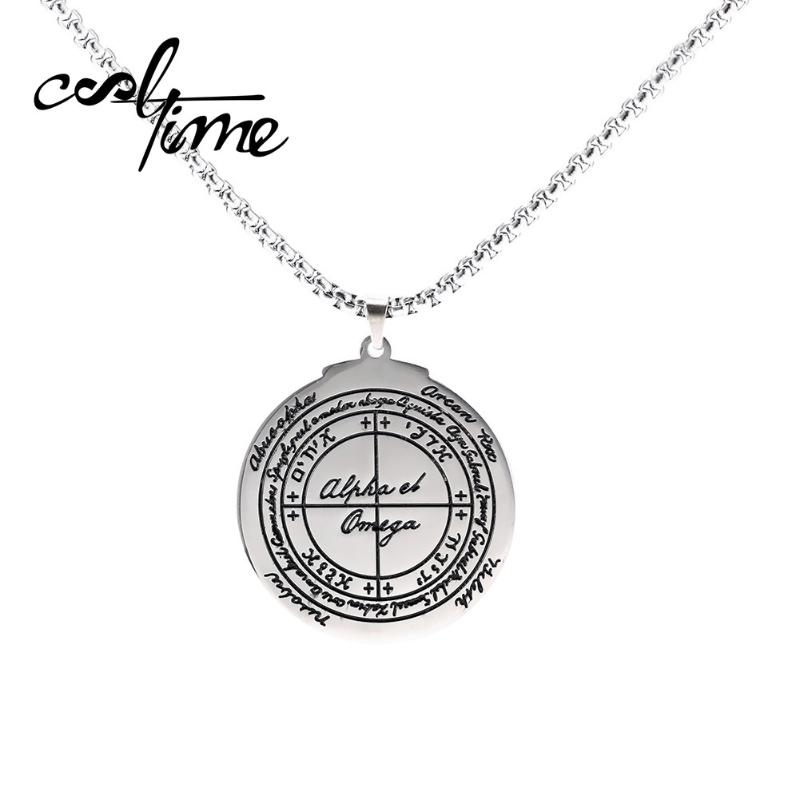 COOLTIME Stainless Steel Supernatural Talisman for Good Luck Pentacle Pendant Necklaces Pagan Wiccan Stainless Steel Men Jewelry
COOLTIME Stainless Steel Supernatural Talisman for Good Luck Pentacle Pendant Necklaces Pagan Wiccan Stainless Steel Men Jewelry