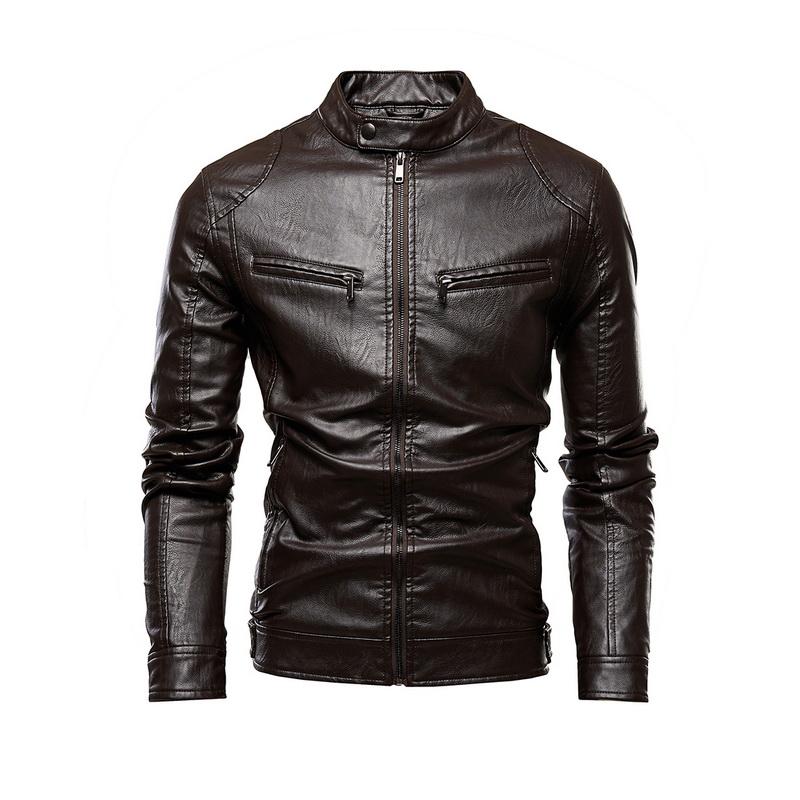 Autumn Jacket Men New Slim Retro Winter Jackets Male PU Leather Stand Collar Suits Mens Bomber Coat Chaqueta Hombre, Coffee
Autumn Jacket Men New Slim Retro Winter Jackets Male PU Leather Stand Collar Suits Mens Bomber Coat Chaqueta Hombre, Coffee