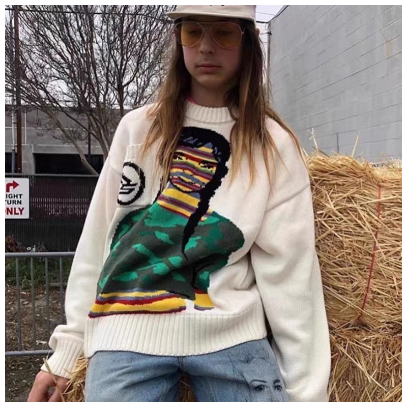 2021 Winter New Portrait Printed Pullover Round Neck Men' and Women' Street Style 100% Cotton Long Sleeve Sweater P2ma, Beige
2021 Winter New Portrait Printed Pullover Round Neck Men' and Women' Street Style 100% Cotton Long Sleeve Sweater P2ma, Beige