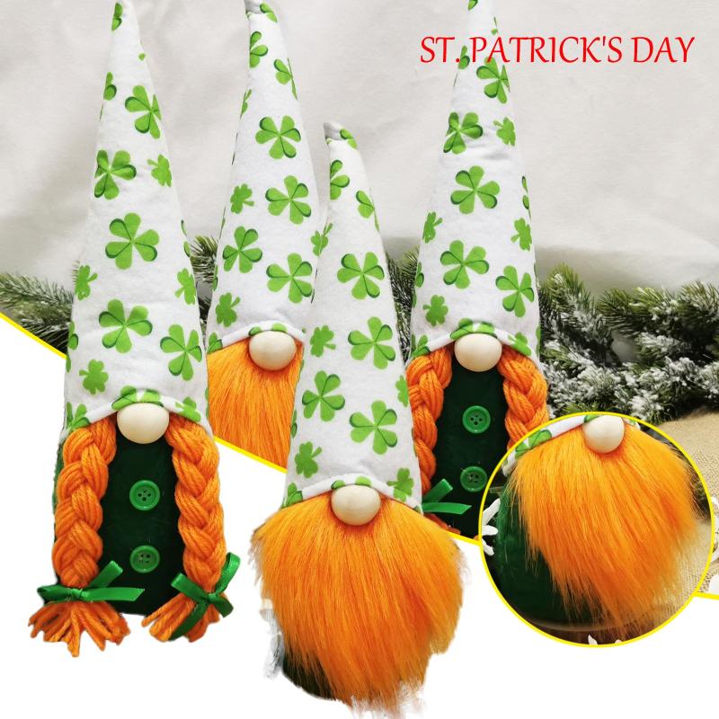 2021 St. Patrick's Day Decorative Ornaments Irish Day Faceless Doll Ornaments Home Decoration Plush Party Gifts
2021 St. Patrick's Day Decorative Ornaments Irish Day Faceless Doll Ornaments Home Decoration Plush Party Gifts