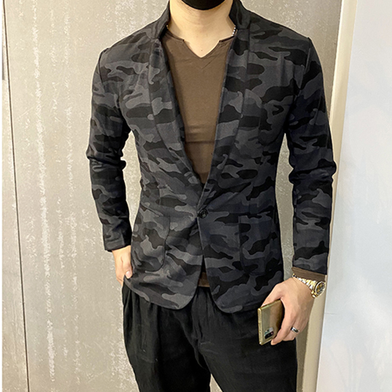 2021 The New Autumn and Winter New Elastic Dark Male Camouflage Casual Elegant Fine Men Blazer Suit F5010 685c, Dark grey
2021 The New Autumn and Winter New Elastic Dark Male Camouflage Casual Elegant Fine Men Blazer Suit F5010 685c, Dark grey