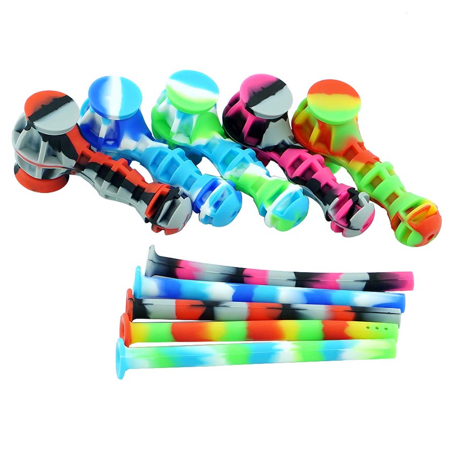 Hand held multifunctional pipe smoking pipe silicone hand pipe oil Spoon Pipes with glass bowl portable unbreakable
Hand held multifunctional pipe smoking pipe silicone hand pipe oil Spoon Pipes with glass bowl portable unbreakable