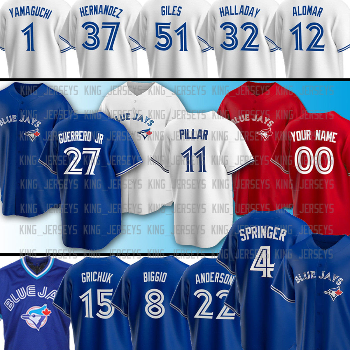 4 GEORGE SPRINGER 27 Vladimir Guerrero Jr. 19 Jose Bautista 8 CAVAN BIGGIO Kevin Toronto Pillar Joe Carter Blue Jays Jerseys, Men(lan niao)
4 GEORGE SPRINGER 27 Vladimir Guerrero Jr. 19 Jose Bautista 8 CAVAN BIGGIO Kevin Toronto Pillar Joe Carter Blue Jays Jerseys, Men(lan niao)