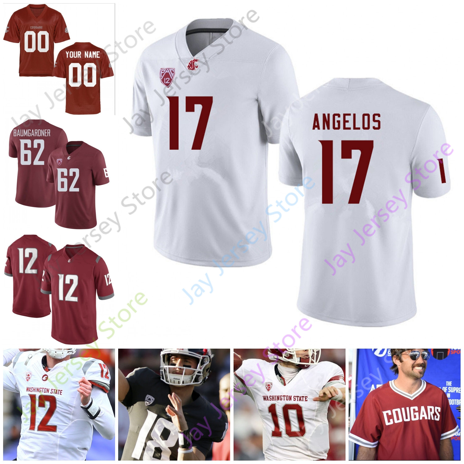 Custom 2020 Washington State WSU Cougars Football Jersey NCAA College Jayden de Laura Deon McIntosh 95 Ahmir Crowder 10 Ron Stone Jr., Red iii
Custom 2020 Washington State WSU Cougars Football Jersey NCAA College Jayden de Laura Deon McIntosh 95 Ahmir Crowder 10 Ron Stone Jr., Red iii