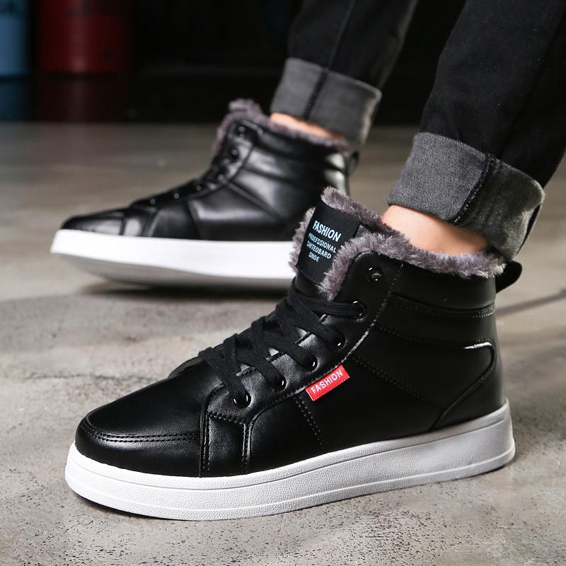 Leather Boots Men Winter Snowboot Fashion Black Boots Mens Casual Shoes Hot Sale Warm Plush Mens Winter Sneakers Outdoor Laarzen
Leather Boots Men Winter Snowboot Fashion Black Boots Mens Casual Shoes Hot Sale Warm Plush Mens Winter Sneakers Outdoor Laarzen