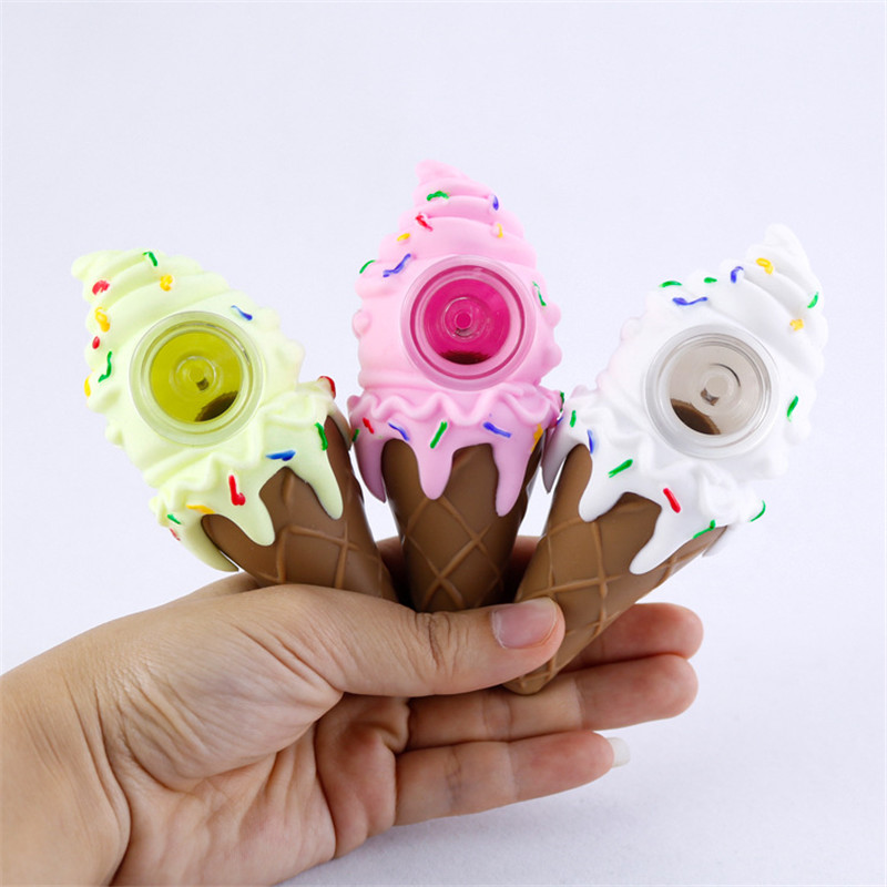 Ice Cream Silicone Water Bongs Oil Rig Kit Dab Rig Smoking Percolator Bubbler Tobacco Pipes Hookah Shisha With Thick Glass Bowl
Ice Cream Silicone Water Bongs Oil Rig Kit Dab Rig Smoking Percolator Bubbler Tobacco Pipes Hookah Shisha With Thick Glass Bowl