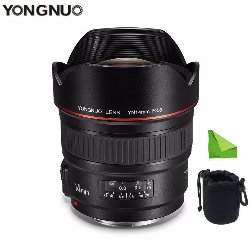 

YONGNUO 14mm F2.8 114 Ultra-wide Angle Prime Lens YN14mm Auto Focus AF MF Metal Mount Lens for Canon 700D 80D 5D Mark III IV