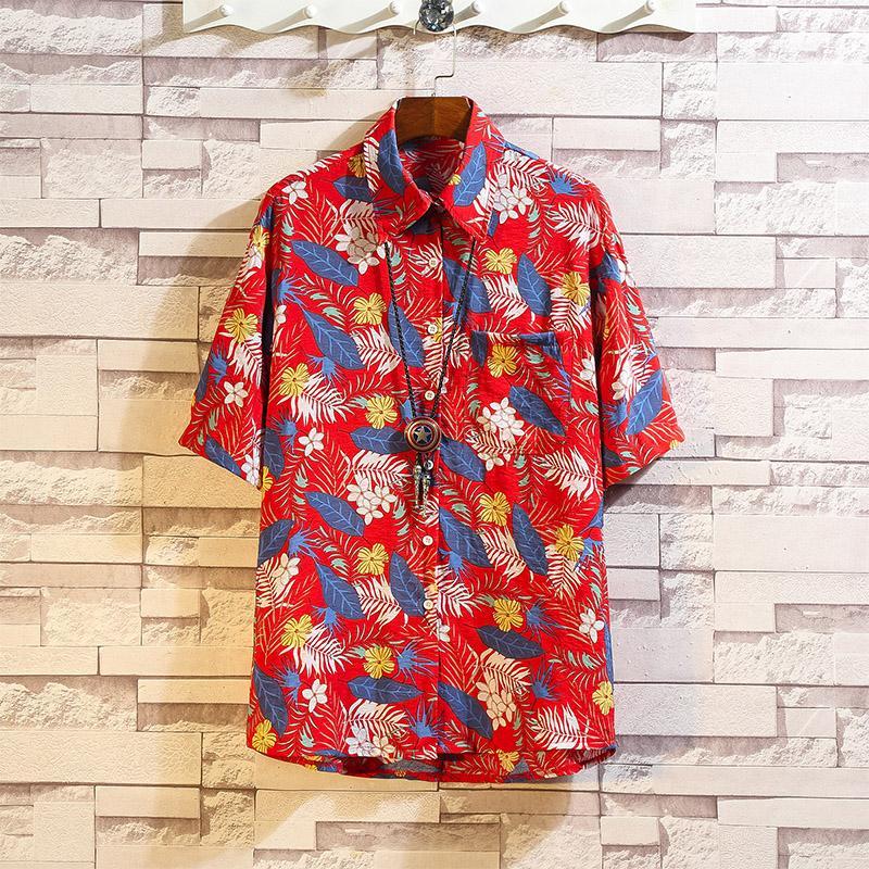 2020 Mens Casual Shirt Lapel Neck Short Sleeve Hawaiian Shirts Men Camisa Streetwear Blusa Masculina Plus Size 5XL1, Blue
2020 Mens Casual Shirt Lapel Neck Short Sleeve Hawaiian Shirts Men Camisa Streetwear Blusa Masculina Plus Size 5XL1, Blue