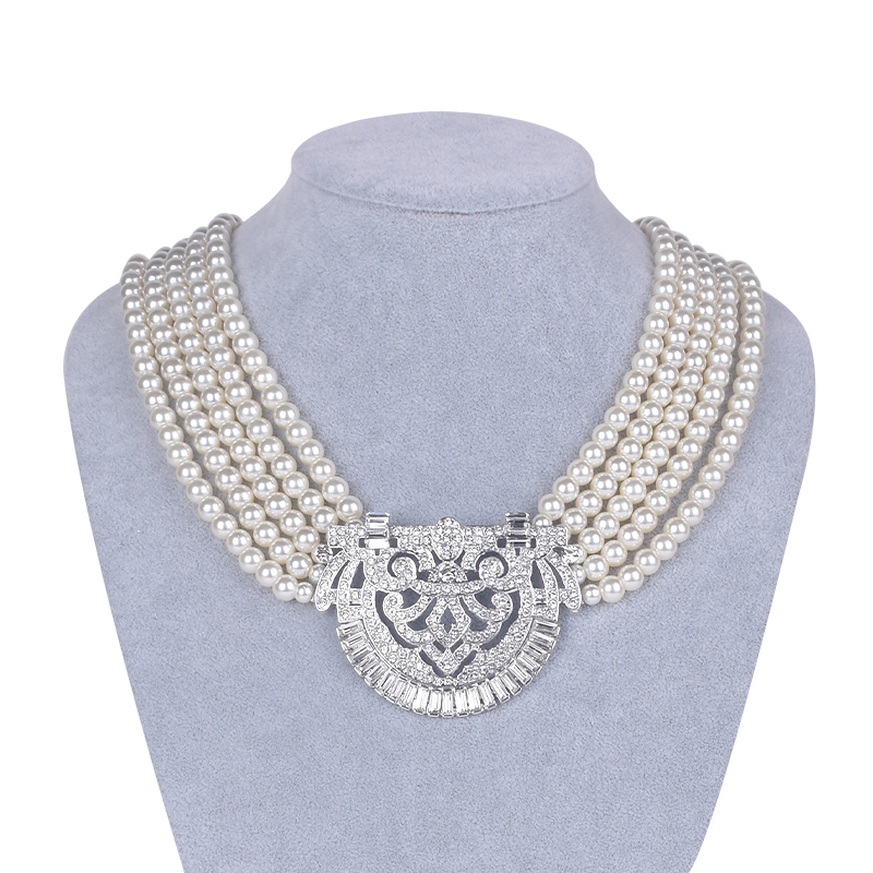 HW Pearl Necklace, Bridal Bridesmaid Accessories, Party Accessories, Girls Birthday Gifts J0108, Silver
HW Pearl Necklace, Bridal Bridesmaid Accessories, Party Accessories, Girls Birthday Gifts J0108, Silver