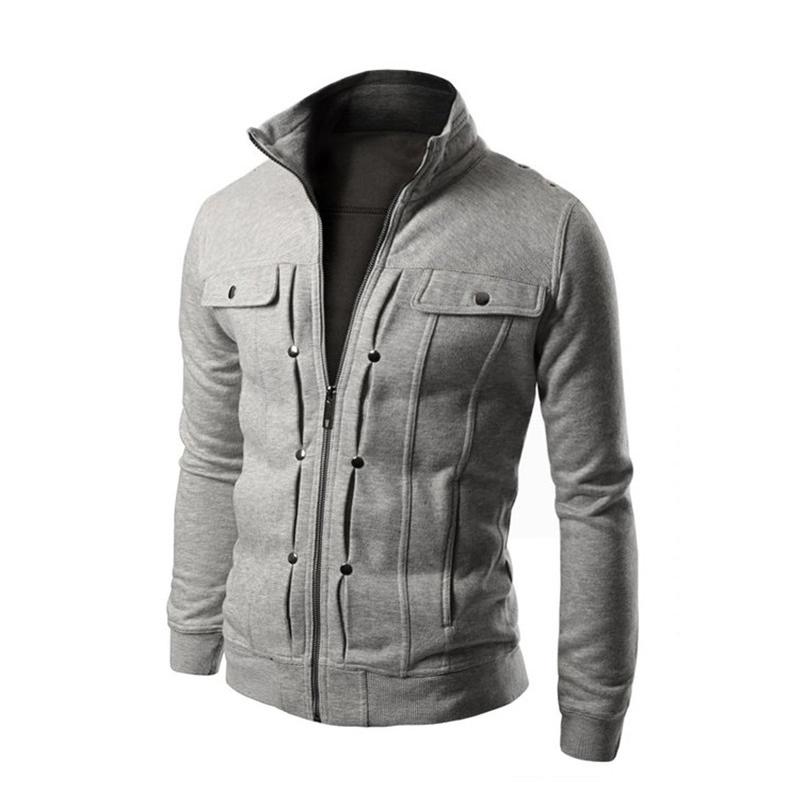 Men's jacket fashion Slim Stand collar Buttons decoration warm Men coat Autumn Winter jackets men fashion Hip hop Streetwear, Black
Men's jacket fashion Slim Stand collar Buttons decoration warm Men coat Autumn Winter jackets men fashion Hip hop Streetwear, Black