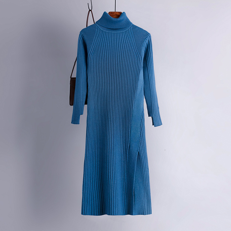 2021 New Oversize Autumn Winter Midi Women Staight Knit Highneck Female Chic Sweater Loose Warm Dress N711, Blue
2021 New Oversize Autumn Winter Midi Women Staight Knit Highneck Female Chic Sweater Loose Warm Dress N711, Blue