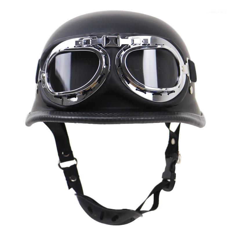 High Quality Vintage Motorcycle Motorbike Scooter Half Leather Helmet With Free Goggles1, Black
High Quality Vintage Motorcycle Motorbike Scooter Half Leather Helmet With Free Goggles1, Black