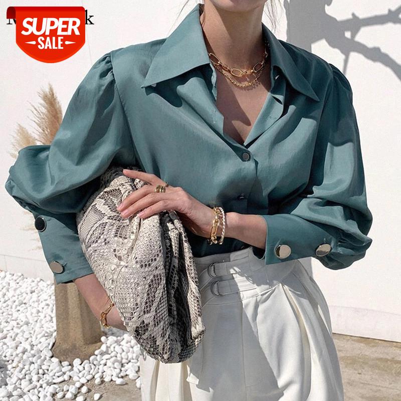 New Vinatge Lantern Sleeve Solid Shirt Blouse Women Casual Loose Blouse Femme Single-breasted Women Blouses Tops Blusas 12712 #XV0c, White
New Vinatge Lantern Sleeve Solid Shirt Blouse Women Casual Loose Blouse Femme Single-breasted Women Blouses Tops Blusas 12712 #XV0c, White