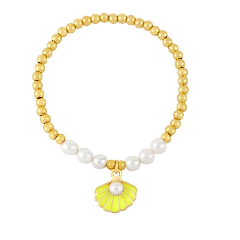 Charm Bracelets Beaded Bracelet Copper Multicolor Enamel Shell Bangle For Women Kids Pearl Colorful Gold Plated Accessories Jewelry Present
Charm Bracelets Beaded Bracelet Copper Multicolor Enamel Shell Bangle For Women Kids Pearl Colorful Gold Plated Accessories Jewelry Present