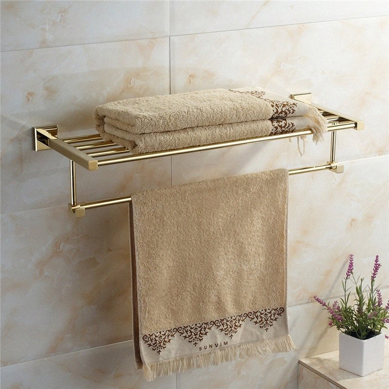 gold Bath Towel Rack Wall Mounted Bath Towel Holder Double Rails holder lBk4#, Black
gold Bath Towel Rack Wall Mounted Bath Towel Holder Double Rails holder lBk4#, Black