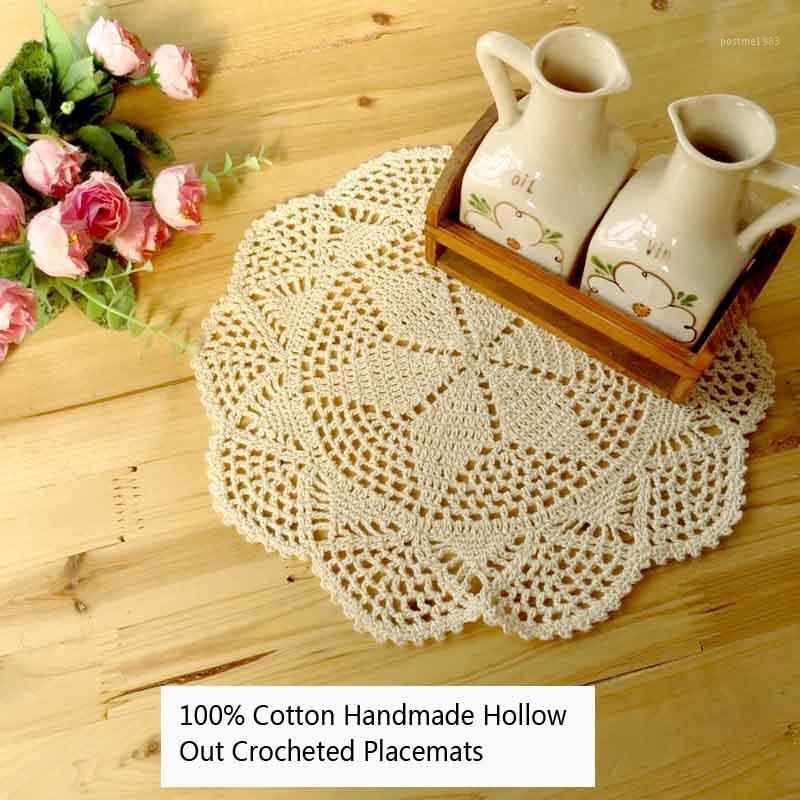 Set of 4 100% Cotton Handmade Crocheted Hollow Out Design Table Placemat 12'x12' Washable Table Decoration for Everyday Use1
Set of 4 100% Cotton Handmade Crocheted Hollow Out Design Table Placemat 12'x12' Washable Table Decoration for Everyday Use1