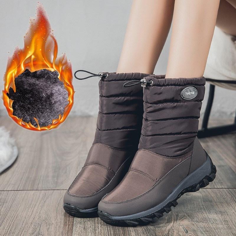 Autumn and winter Women's boots Snow boots Warm waterproof toe thick cotton tube fashionable all-match size 36~43 Mujer
Autumn and winter Women's boots Snow boots Warm waterproof toe thick cotton tube fashionable all-match size 36~43 Mujer