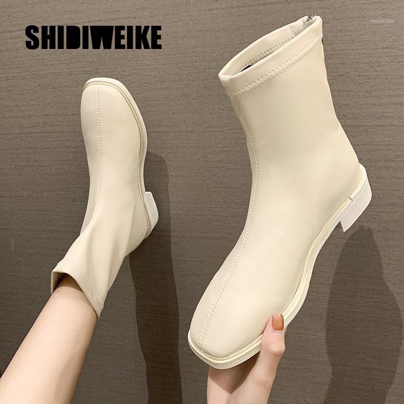 Women Boots Woman Boots Fashion Flat Round PU Ankle 2020 autumn Elastic Black Comfortable V2111, Beige
Women Boots Woman Boots Fashion Flat Round PU Ankle 2020 autumn Elastic Black Comfortable V2111, Beige