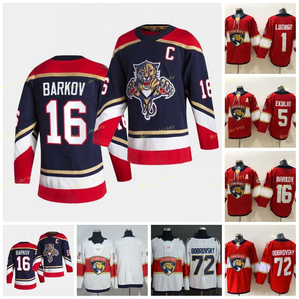 Florida Panthers 16 Aleksander Barkov 2021 Reverse Retro 25th Jersey 72 Sergei Bobrovsky 1 Roberto Luongo 5 Aaron Ekblad Red White, Black;red
Florida Panthers 16 Aleksander Barkov 2021 Reverse Retro 25th Jersey 72 Sergei Bobrovsky 1 Roberto Luongo 5 Aaron Ekblad Red White, Black;red