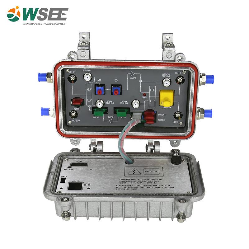 WSEE SXG 301 outdoor two way output CATV trunk optical for sale 
WSEE SXG 301 outdoor two way output CATV trunk optical for sale