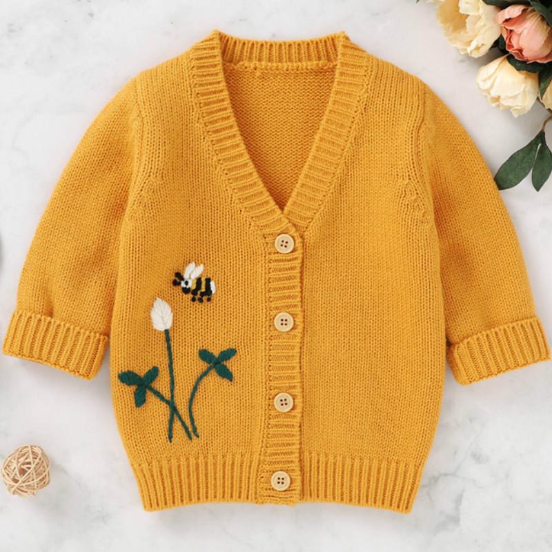 Newborn Baby Long Sleeve Embroidery Floral Knitted Sweater Cardigan Autumn Winter Baby Girls Boys 0-18Months, Gray
Newborn Baby Long Sleeve Embroidery Floral Knitted Sweater Cardigan Autumn Winter Baby Girls Boys 0-18Months, Gray