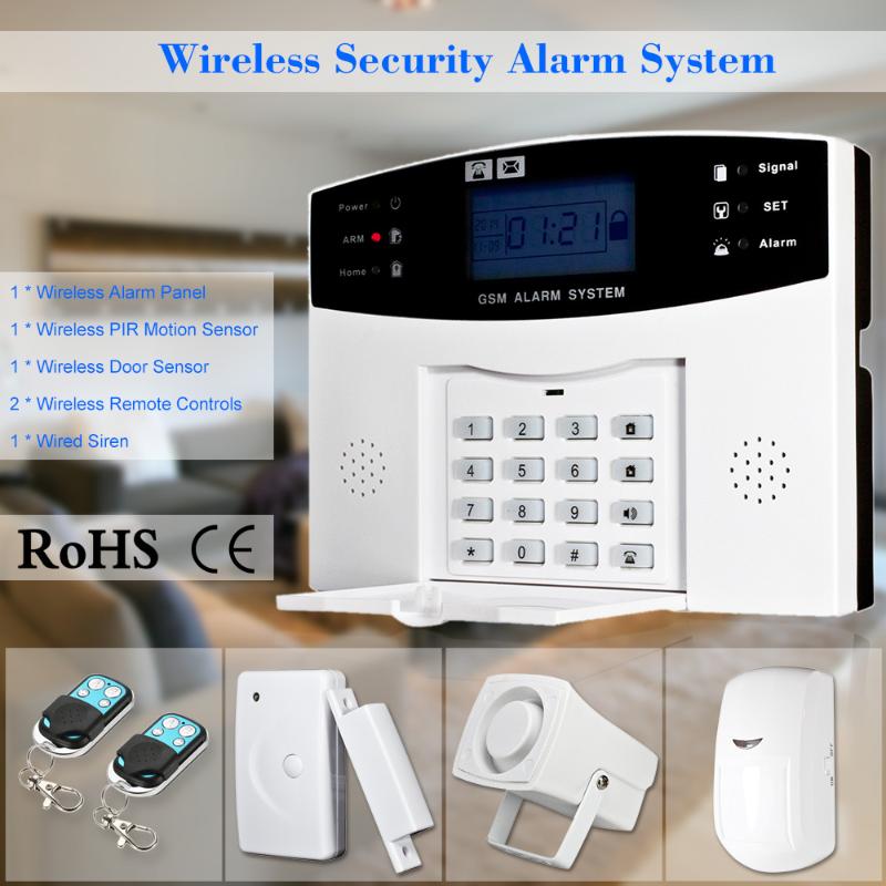 Wireless GSM SMS Home Burglar Security Alarm System Detector Sensor Kit Phone App Remote Control 433MHz 1527
Wireless GSM SMS Home Burglar Security Alarm System Detector Sensor Kit Phone App Remote Control 433MHz 1527
