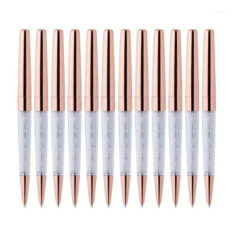 100Pcs/Lot Rose Gold Pen Bling Diamond Pens Fine Black Ink Crystal Ballpoint Pen Ring Wedding Office Metal Roller Ball Gift1
100Pcs/Lot Rose Gold Pen Bling Diamond Pens Fine Black Ink Crystal Ballpoint Pen Ring Wedding Office Metal Roller Ball Gift1