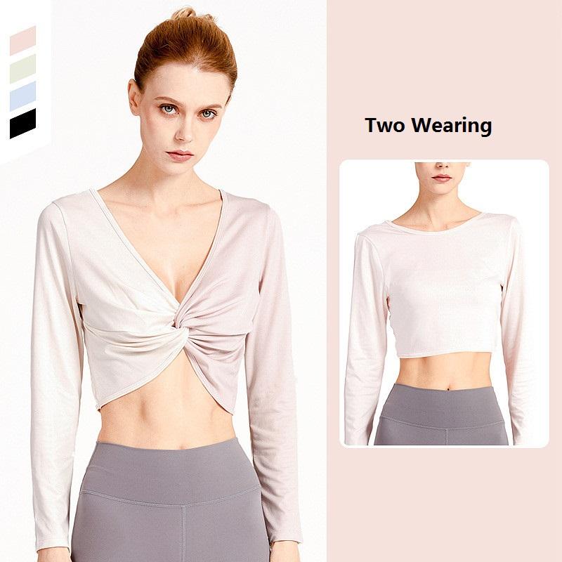 Patchwork Knot Sexy Deep V Women Long Sleeve Sports T shirts Gym Fitness Running Quick Dry Yoga Crop Tops, Green grey
Patchwork Knot Sexy Deep V Women Long Sleeve Sports T shirts Gym Fitness Running Quick Dry Yoga Crop Tops, Green grey