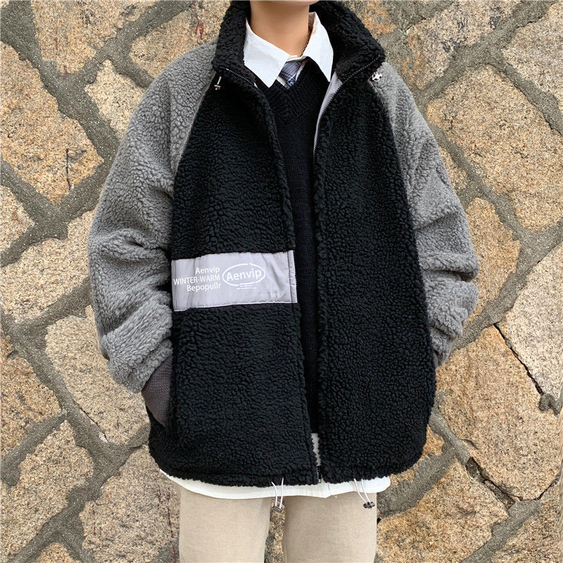 New 2021 Winter Sews Lamb Wool Embroidered Loose Letter Gray Jacket Chartering Clothes Free AEVX, Black
New 2021 Winter Sews Lamb Wool Embroidered Loose Letter Gray Jacket Chartering Clothes Free AEVX, Black