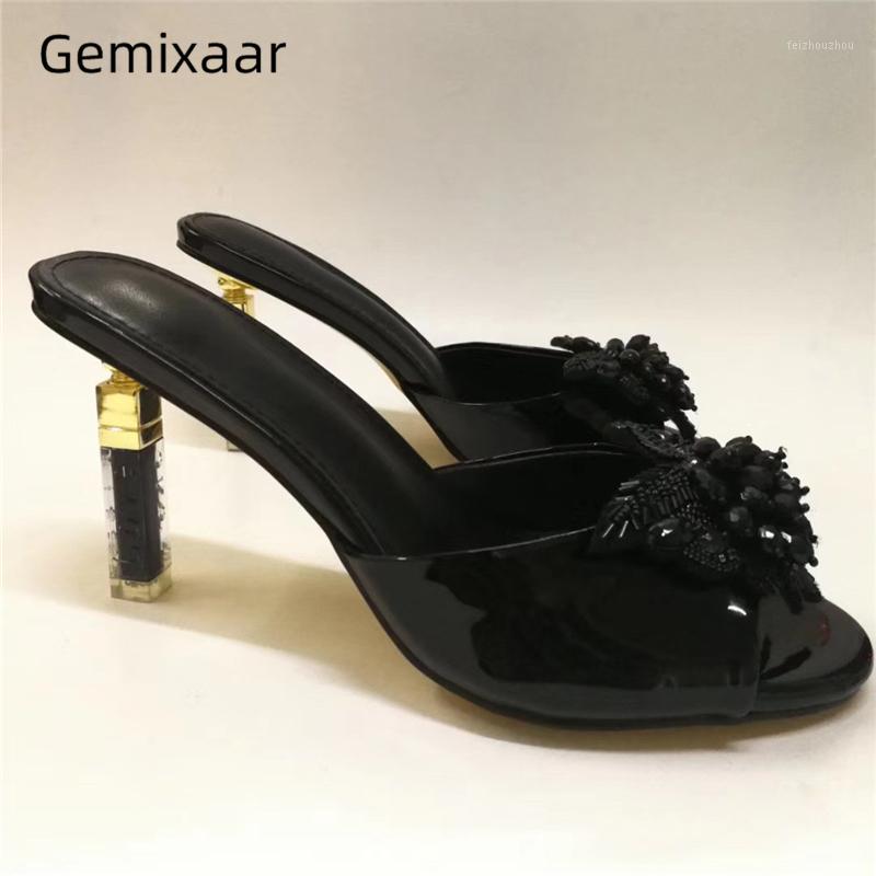 Diamond Flower Decor High Heel Slippers Women Individual Clear Carved Letter Lipstick Strange Heel Rhinestone Party Shoes Woman1, Black
Diamond Flower Decor High Heel Slippers Women Individual Clear Carved Letter Lipstick Strange Heel Rhinestone Party Shoes Woman1, Black