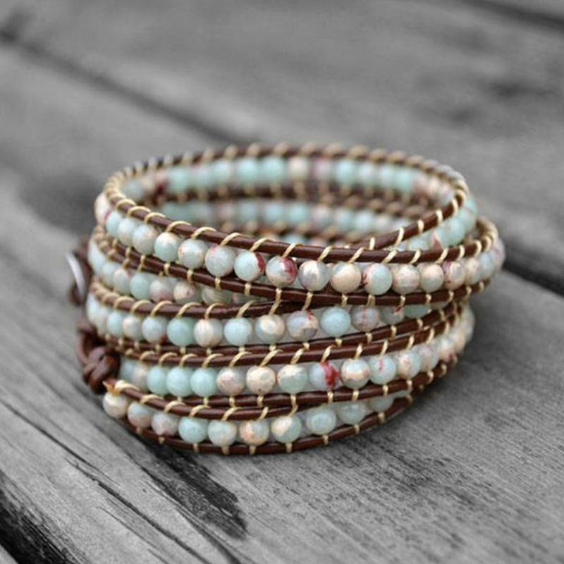 Plumiss Agalmatolite Wrap Bracelet Natural Stone 5 Strand Layers Leather Beaded Bracelets Adjustable Jewelry for Women Dropship
Plumiss Agalmatolite Wrap Bracelet Natural Stone 5 Strand Layers Leather Beaded Bracelets Adjustable Jewelry for Women Dropship