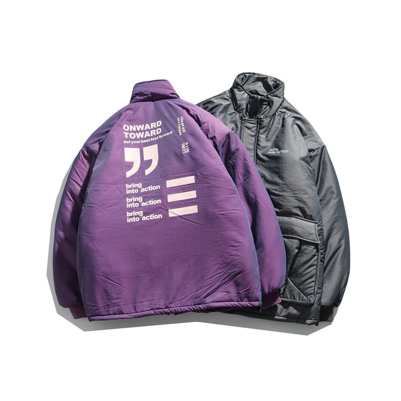 Fashion Letter Printing Fashionable Breadwear Thickened Cotton Garments Couples with long sleeved loose jackets, Gray
Fashion Letter Printing Fashionable Breadwear Thickened Cotton Garments Couples with long sleeved loose jackets, Gray