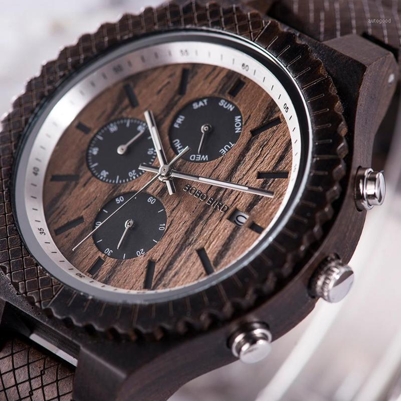 Wristwatches Reloj Hombre BOBO BIRD Watch Men Top Stylish Clock Chronograph Watches Relogio Masculino Drop Engraving1, In paper box
Wristwatches Reloj Hombre BOBO BIRD Watch Men Top Stylish Clock Chronograph Watches Relogio Masculino Drop Engraving1, In paper box