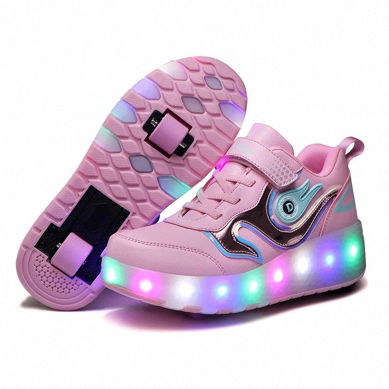 Led Wheel Sneakers for Kids boys girls USB Charging Glowing Roller Shoes with Lights Double Wheels Children boy girl Skate Shoes #TW0b
Led Wheel Sneakers for Kids boys girls USB Charging Glowing Roller Shoes with Lights Double Wheels Children boy girl Skate Shoes #TW0b
