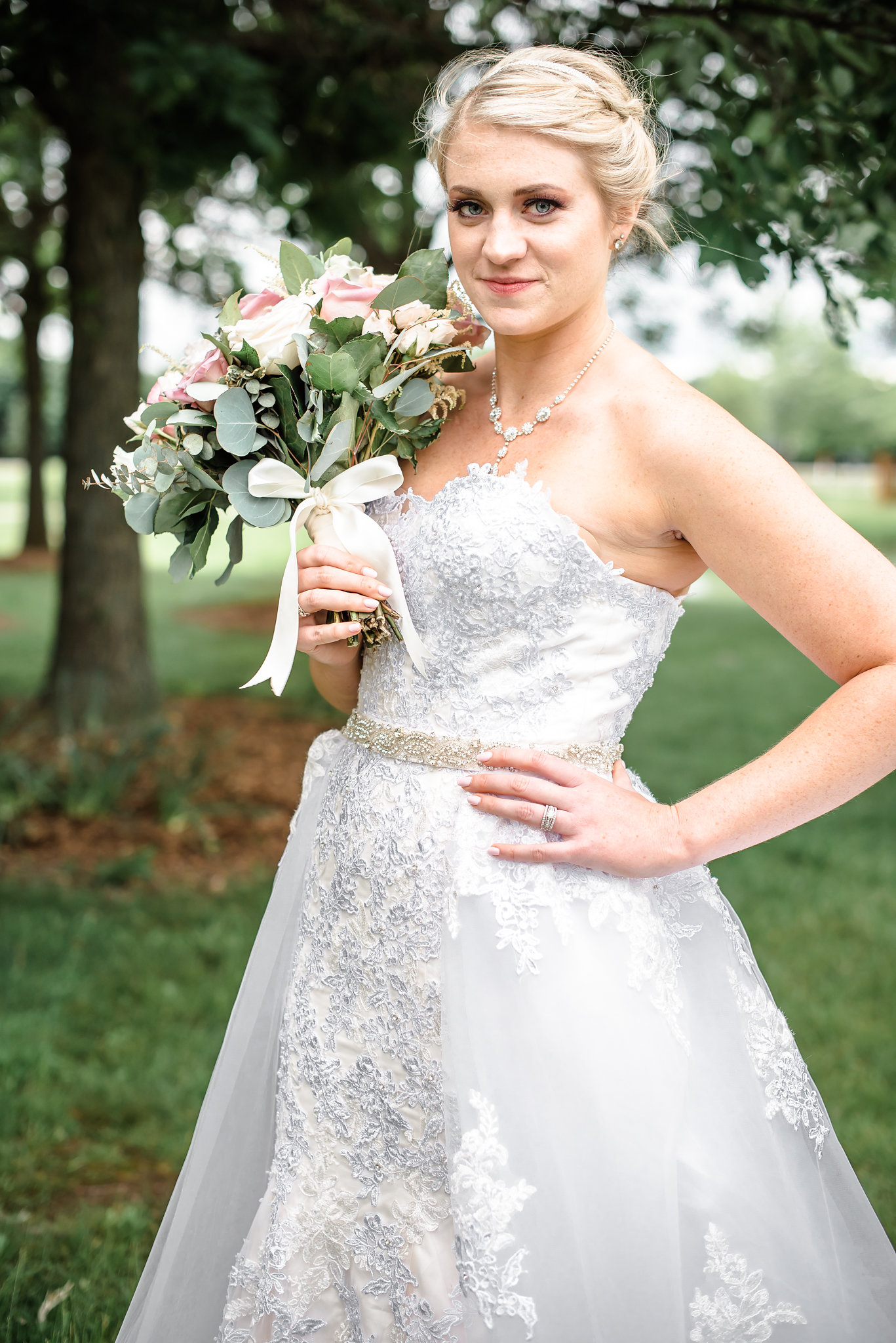 2 in 1 Ivory Wedding Dresses Lace Appliques Mermaid Bridal Gowns With Detachable Overskirt Long Tail Tulle Country Wedding Dress For Bride 2022 Sleeve