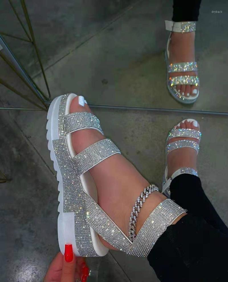 Luxury Trend Sandals Women Thick Platform Wedge Heel Rhinestone Ankle Strap Summer Outside Beach Peep Toe Shoes Ladies Female1, Multi
Luxury Trend Sandals Women Thick Platform Wedge Heel Rhinestone Ankle Strap Summer Outside Beach Peep Toe Shoes Ladies Female1, Multi