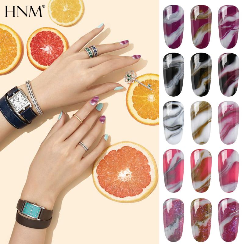 HNM Changeable Gel Nail Polish Manicure Multi Color Marble Effect Color Dizzy Base D1 D2 D3 Varnishes DIY UV LED Lamp Lacquer
HNM Changeable Gel Nail Polish Manicure Multi Color Marble Effect Color Dizzy Base D1 D2 D3 Varnishes DIY UV LED Lamp Lacquer