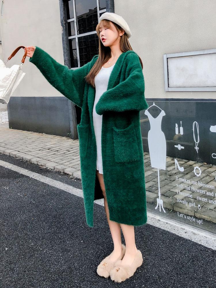European and American Ladies Long sleeve Hooded faux Mink cardigan outerwear Wholesale A52, Creamy-white
European and American Ladies Long sleeve Hooded faux Mink cardigan outerwear Wholesale A52, Creamy-white