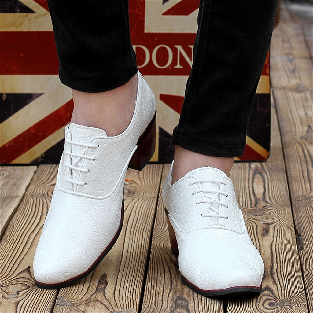 Men Pointed Toe Leather Shoes Lace-Up Alligator Pattern Busines Dress Shoes British Style High Heel Male Wedding 7.11, We
Men Pointed Toe Leather Shoes Lace-Up Alligator Pattern Busines Dress Shoes British Style High Heel Male Wedding 7.11, We