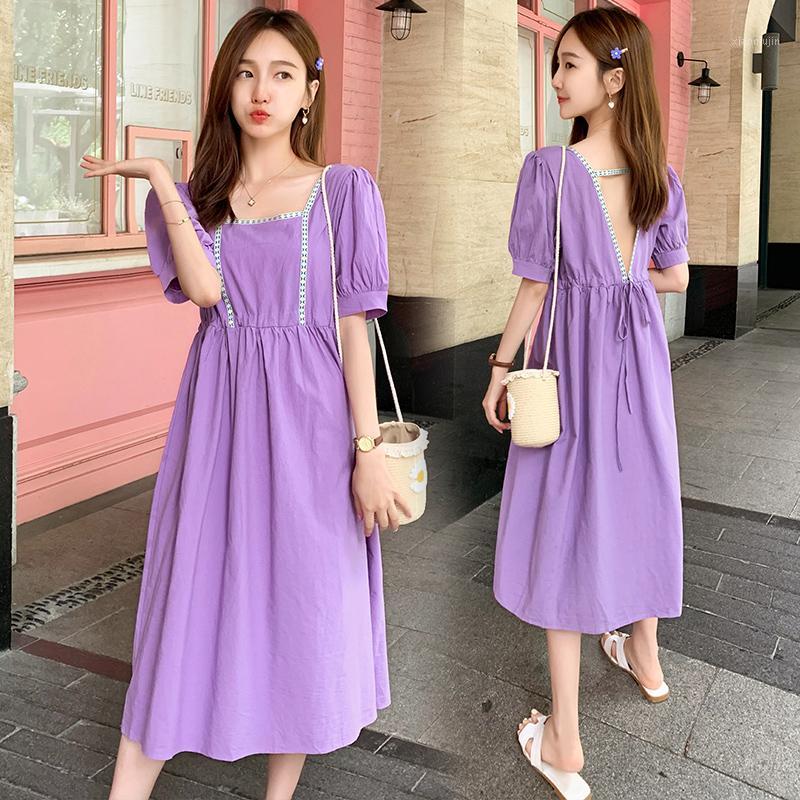 Pregnant women's dress is sweet, elegant and spicy. When mom goes out, it's loose, maternity dress tight and damp1, Purple 
Pregnant women's dress is sweet, elegant and spicy. When mom goes out, it's loose, maternity dress tight and damp1, Purple