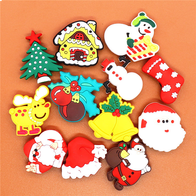 1pcs PVC Christmas Series Shoe Charms Accessories Halloween Shoe Buckle Decorations Ormaments Party Kid's Gifts
1pcs PVC Christmas Series Shoe Charms Accessories Halloween Shoe Buckle Decorations Ormaments Party Kid's Gifts