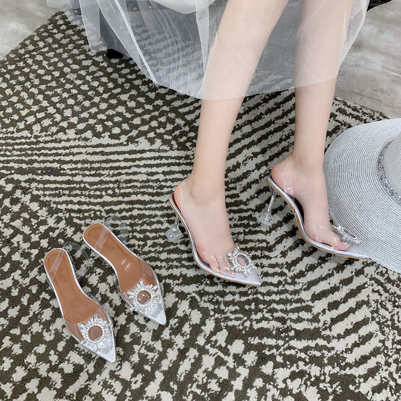 2021 19 Summer New Style Transparent High Heel Pumps Stiletto Pointed Out Wild Shoes Fairytale Strass Round Buckles of Short Women HQ4L, Clear (heels nine cm)
2021 19 Summer New Style Transparent High Heel Pumps Stiletto Pointed Out Wild Shoes Fairytale Strass Round Buckles of Short Women HQ4L, Clear (heels nine cm)