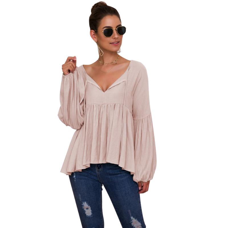 Women Blouse Soft Tops Polyester Date Casual Puff Sleeve Ladies Strappy Peplum Party Solid Ruffle V Neck, Apricot
Women Blouse Soft Tops Polyester Date Casual Puff Sleeve Ladies Strappy Peplum Party Solid Ruffle V Neck, Apricot