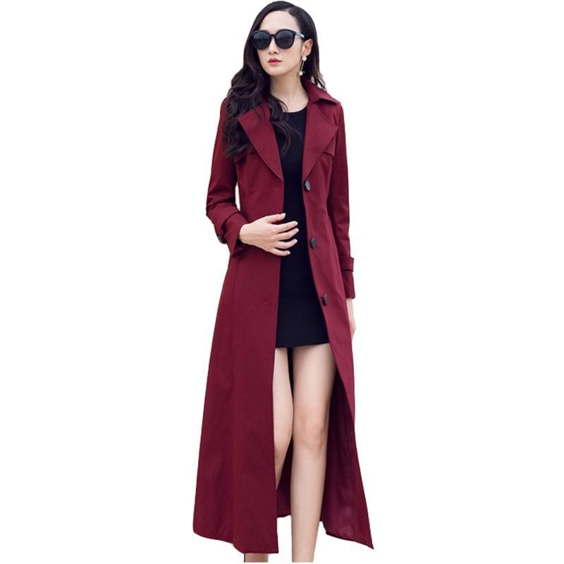 High quality Lengthen Trench Coat Women 2020 Fashion Spring Autumn Single-breasted Windbreaker Female Casual Tops Plus size 2673, Caramel colour
High quality Lengthen Trench Coat Women 2020 Fashion Spring Autumn Single-breasted Windbreaker Female Casual Tops Plus size 2673, Caramel colour